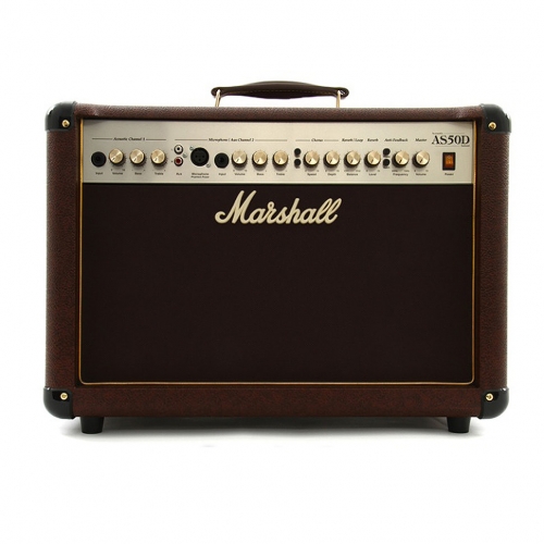 Комбоусилитель для акустической гитары Marshall AS50D 50W 2X8`` Acoustic Combo #1 - фото 1