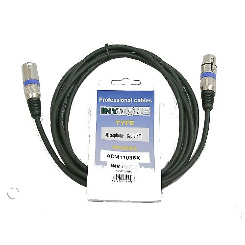 Микрофонный кабель Invotone ACM1105BK #1 - фото 1