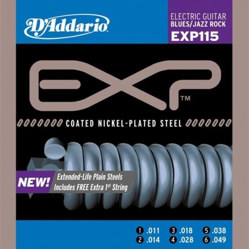 Струны для электрогитары D'ADDARIO EXP115 #1 - фото 1