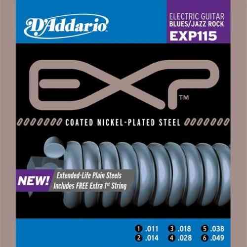 Струны для электрогитары D'ADDARIO EXP115 #1 - фото 1