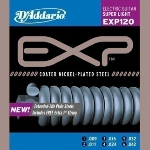 Струны для электрогитары D`ADDARIO EXP120 #1 - фото 1