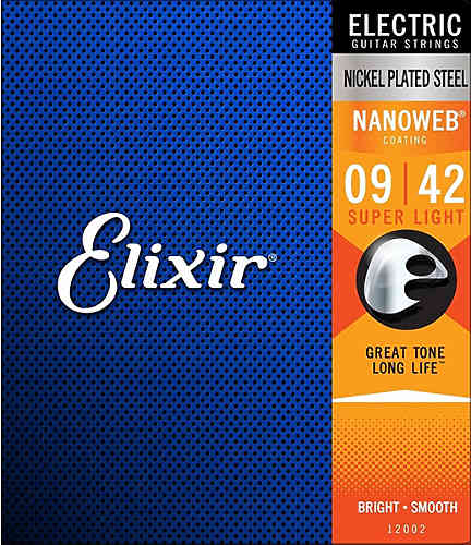 Струны для электрогитары Elixir 12002 NanoWeb  #1 - фото 1
