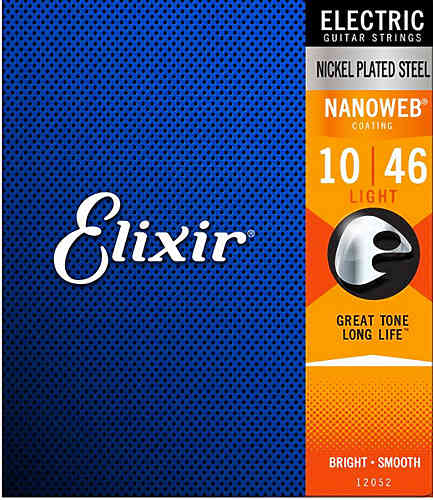Струны для электрогитары Elixir 12052 NanoWeb  #1 - фото 1
