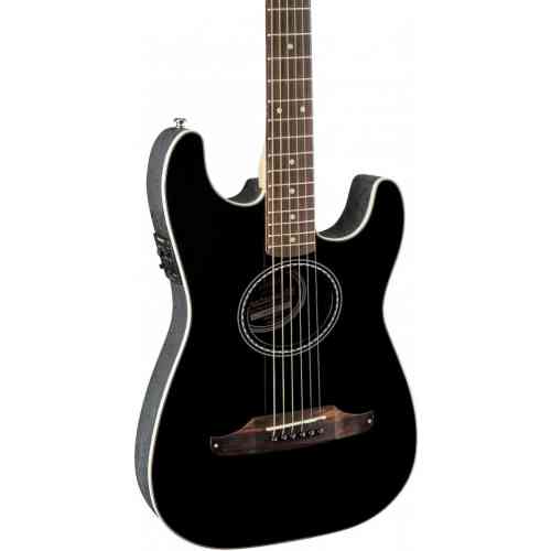 Электроакустическая гитара Fender STRATACOUSTIC BLACK #6 - фото 6