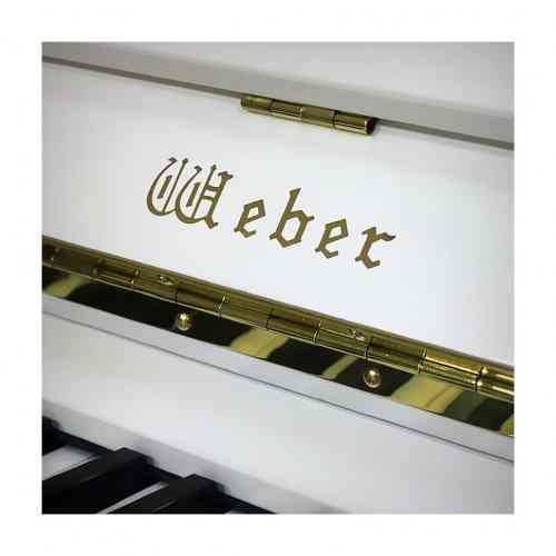 Акустическое пианино Weber W121 белое, полированное #1 - фото 1