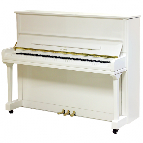 Акустическое пианино Weber W121 белое, полированное #4 - фото 4
