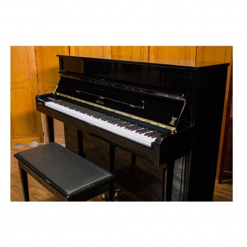Акустическое пианино Weber W114 черное, полированное #1 - фото 1