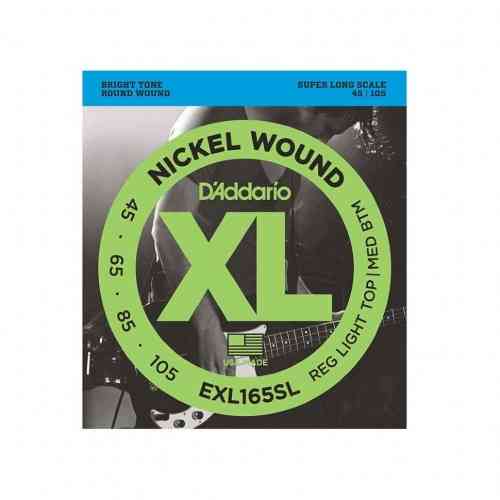 Струны для бас-гитары D`Addario EXL-165SL  #1 - фото 1