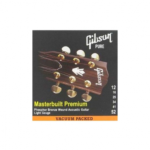 Струны для акустической гитары Gibson SAG-MB12 MASTERBUILT PHOSPHOR BR .012-.052 #1 - фото 1