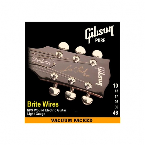 Струны для электрогитары Gibson SEG-700L BRITE WIRES NPS WOUND .010-.046 #1 - фото 1