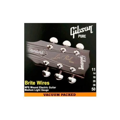 Струны для электрогитары Gibson SEG-700ML BRITE WIRES NPS WOUND .011-.050 #1 - фото 1