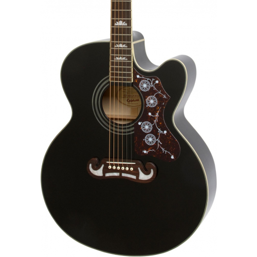 Электроакустическая гитара Epiphone EJ-200CE BLACK GLD #1 - фото 1