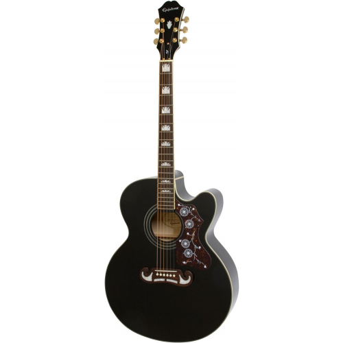 Электроакустическая гитара Epiphone EJ-200CE BLACK GLD #3 - фото 3