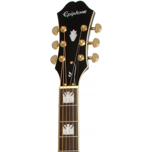 Электроакустическая гитара Epiphone EJ-200CE BLACK GLD #5 - фото 5