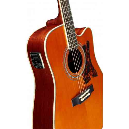 Электроакустическая гитара Epiphone MASTERBILT DR-500MCE NATURAL #7 - фото 7
