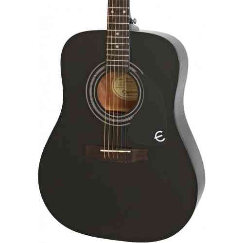 Акустическая гитара Epiphone PRO-1 Acoustic Ebony #1 - фото 1