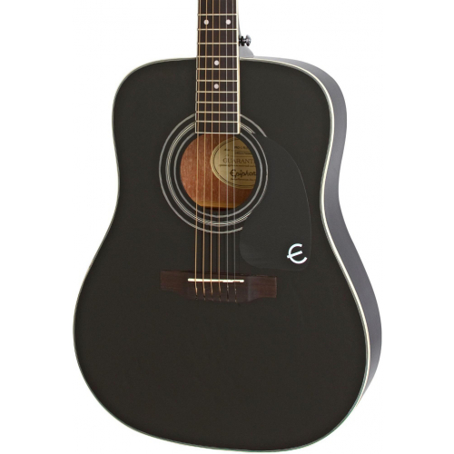 Акустическая гитара Epiphone PRO-1 PLUS Acoustic Ebony #1 - фото 1