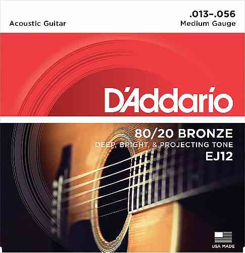 Струны для акустической гитары D'Addario EJ-12 #1 - фото 1