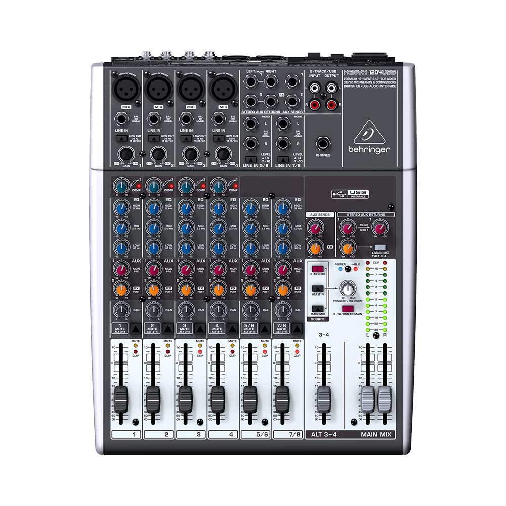 <b>Аналоговый микшерный пульт BEHRINGER</b> 1204USB купить в ...