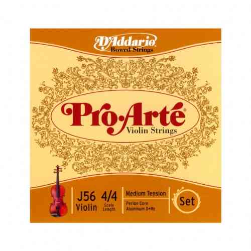 Струны для скрипки D'Addario J56 4/4ML pro arte violin set ligth 4/4 #1 - фото 1
