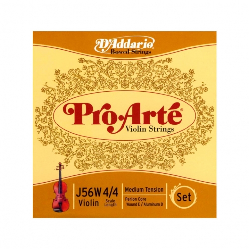 Струны для скрипки D'Addario J56W 4/4M pro arte violin set medium 4/4 #1 - фото 1