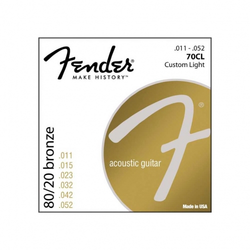 Струны для акустической гитары Fender 70СL #1 - фото 1