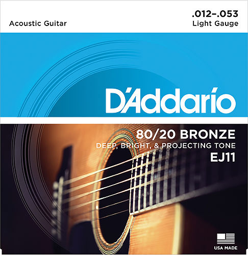 Струны для акустической гитары D`Addario EJ11  #1 - фото 1