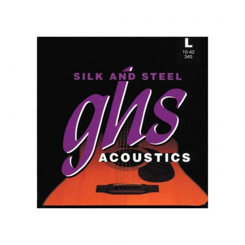 Струны для акустической гитары GHS STRINGS 345 SILK&STEEL #1 - фото 1