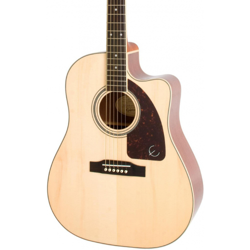 Электроакустическая гитара Epiphone AJ-220SCE Solid Top Acoustic Natural #1 - фото 1