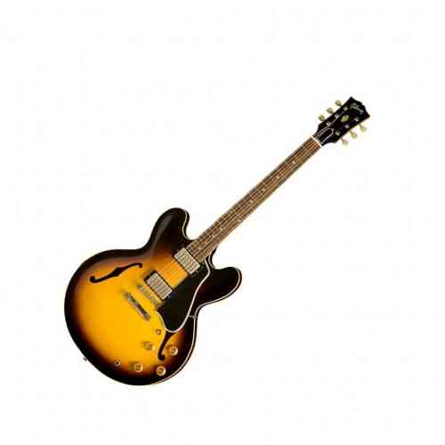 Полуакустическая электрогитара Gibson Custom 1959 ES-335 Dot Plain Vintage Sunburst #1 - фото 1