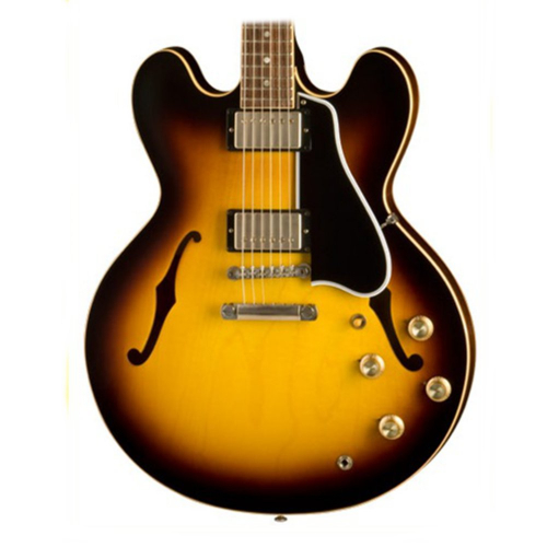 Полуакустическая электрогитара Gibson Custom 1959 ES-335 Dot Plain Vintage Sunburst #2 - фото 2