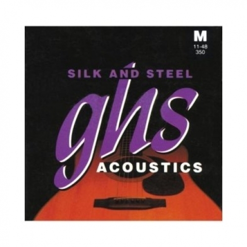 Струны для акустической гитары GHS Strings 350 Silk&Steel™ 11-48 #1 - фото 1
