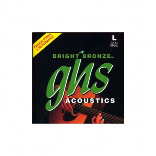 Струны для акустической гитары GHS Strings BB30L Bright Bronze 12-54 #1 - фото 1