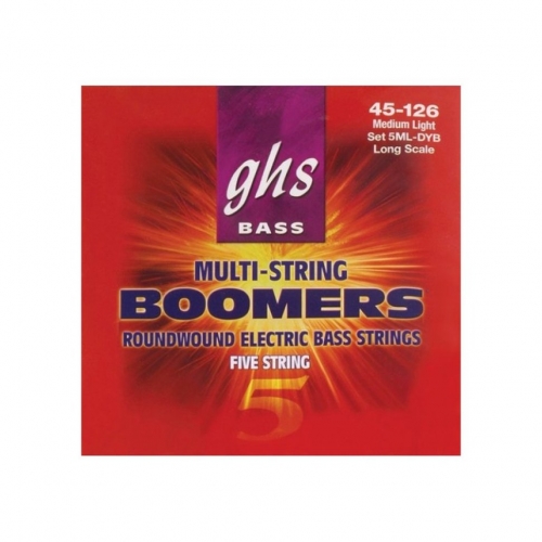 Струны для бас-гитары GHS Strings 5ML-DYB Boomers 045-126 #1 - фото 1