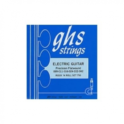 Струны для электрогитары GHS Strings 750 Precision Flatwound 09-42 #1 - фото 1