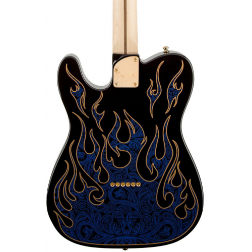 Электрогитара Fender James Burton Telecaster Plus (MN) Blue Paisley Flames #2 - фото 2