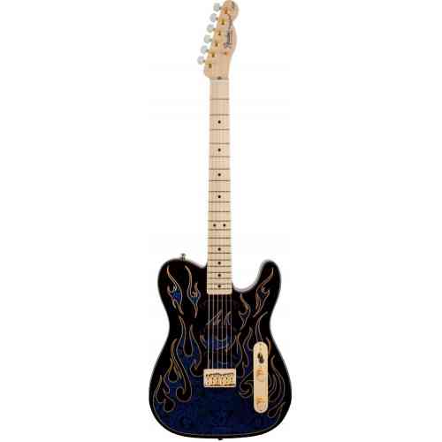 Электрогитара Fender James Burton Telecaster Plus (MN) Blue Paisley Flames #3 - фото 3