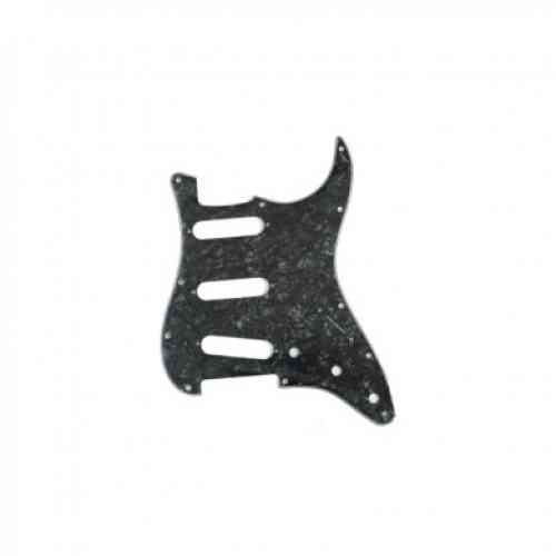 Панель для гитары Fender Pickguard Standard Strat -3 Single Coils 11 Screw Holes 4-PLY Black Pearl #1 - фото 1