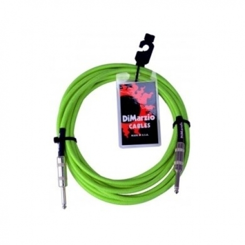 Инструментальный кабель Dimarzio Instrument Cable 10` Neon Green EP1710SSGN #1 - фото 1