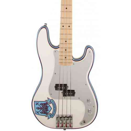 Бас-гитара Fender STEVE HARRIS PRECISION BASS MN Olympic White #1 - фото 1