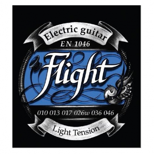 Струны для акустической гитары Flight EN1046, Light, 10-46 #1 - фото 1
