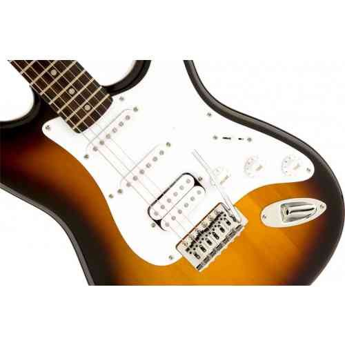 Электрогитара Fender Squier Bullet Strat Tremolo HSS RW Brown Sunburst #4 - фото 4