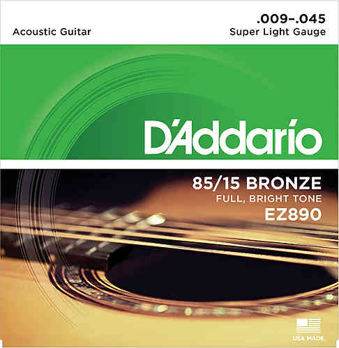 Струны для акустической гитары D`Addario EZ890  #1 - фото 1