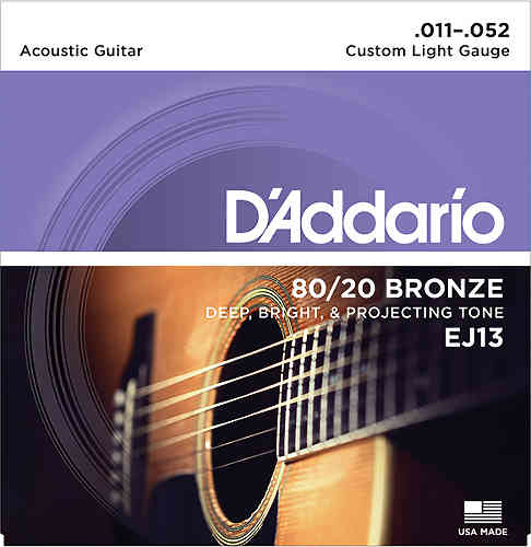 Струны для акустической гитары D`Addario EJ13  #1 - фото 1