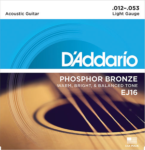 Струны для акустической гитары D`Addario EJ16  #1 - фото 1