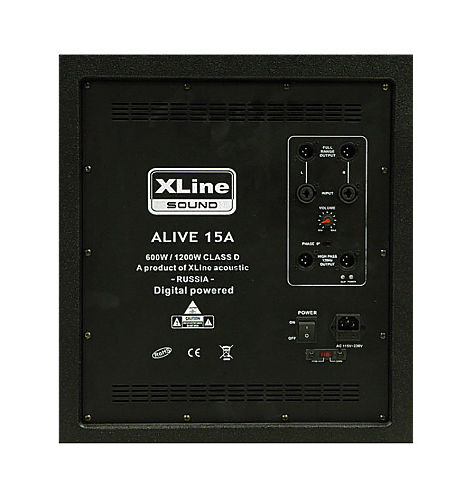 Активный сабвуфер Xline Alive 15 SUB #2 - фото 2