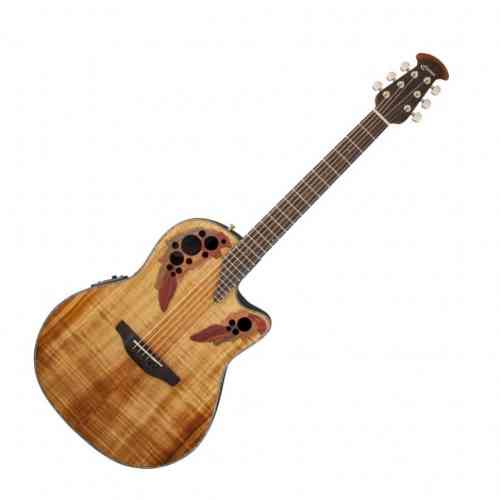 Электроакустическая гитара Ovation CE44P-FKOA Celebrity Elite Plus Mid Cutaway Natural Figured Koa #1 - фото 1