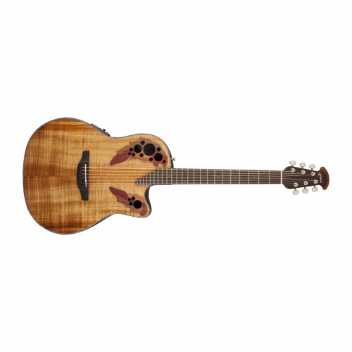 Электроакустическая гитара Ovation CE44P-FKOA Celebrity Elite Plus Mid Cutaway Natural Figured Koa #2 - фото 2