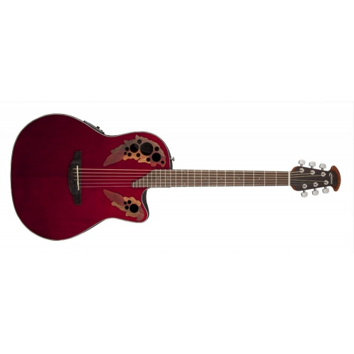 Электроакустическая гитара Ovation CE44-RR Celebrity Elite Mid Cutaway Ruby Red #2 - фото 2