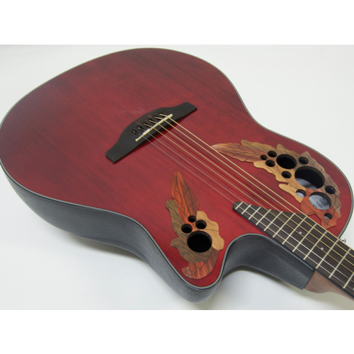 Электроакустическая гитара Ovation CE44-RR Celebrity Elite Mid Cutaway Ruby Red #3 - фото 3